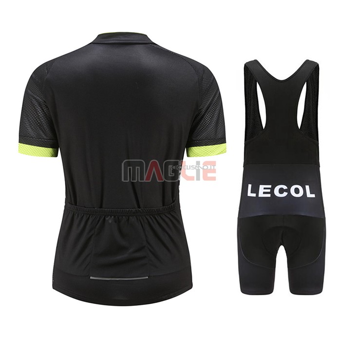 Maglia Le Col Manica Corta 2021 Nero Giallo - Clicca l'immagine per chiudere